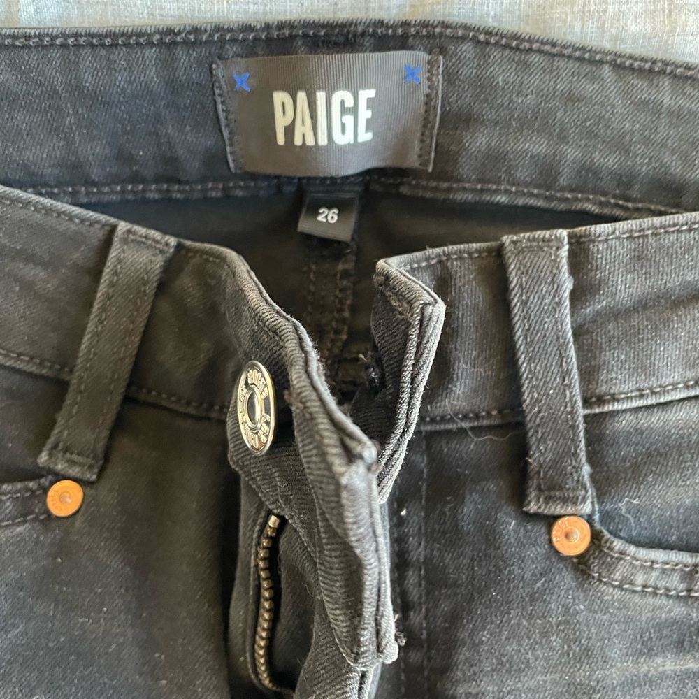 NEW PAIGE HOXTON SKINNY BLACK JEANS SIZE 26